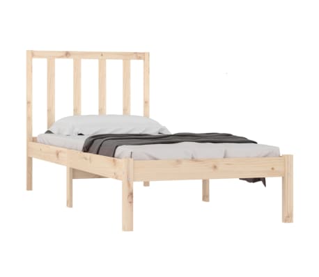 vidaXL Lovos rėmas, 100x200cm, pu&scaron;ies medienos masyvas