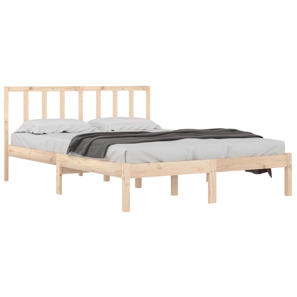 

vidaXL Bedframe massief grenenhout 140x190 cm