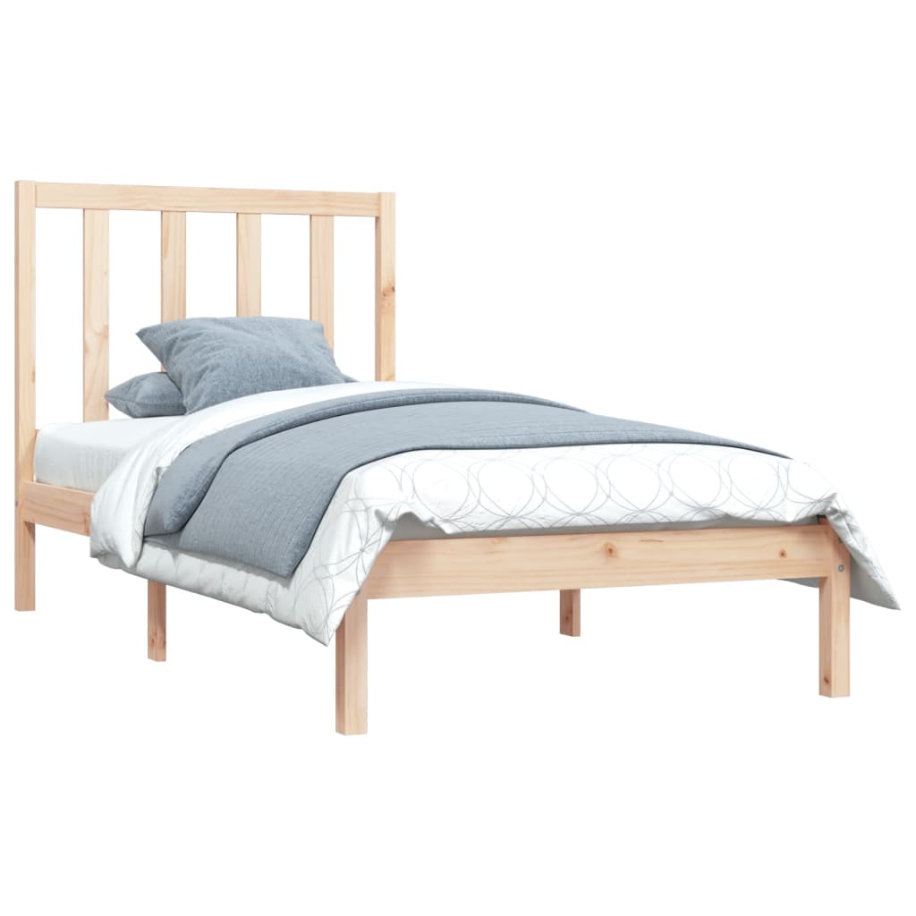 vidaXL Bedframe massief grenenhout 90x190 cm 3FT Single