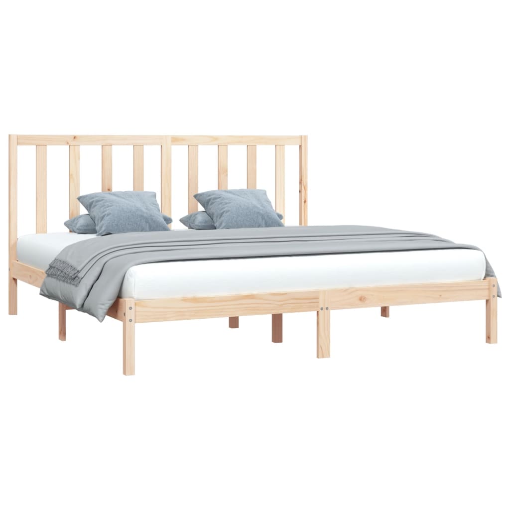 vidaXL Bedframe massief grenenhout 180x200 cm 6FT Super King