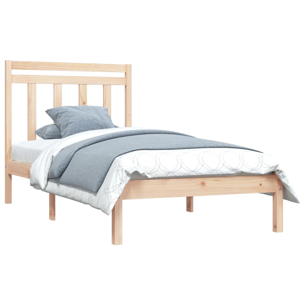 vidaXL Bedframe massief hout 90x190 cm 3FT Single