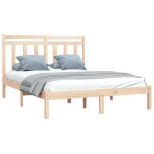 vidaXL Πλαίσιο Κρεβατιού 150 x 200 εκ. Μασίφ Ξύλο King Size