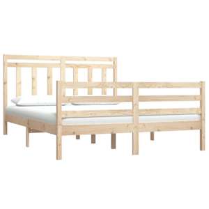 vidaXL Bed Frame without Mattress 135x190 cm Double Solid Wood