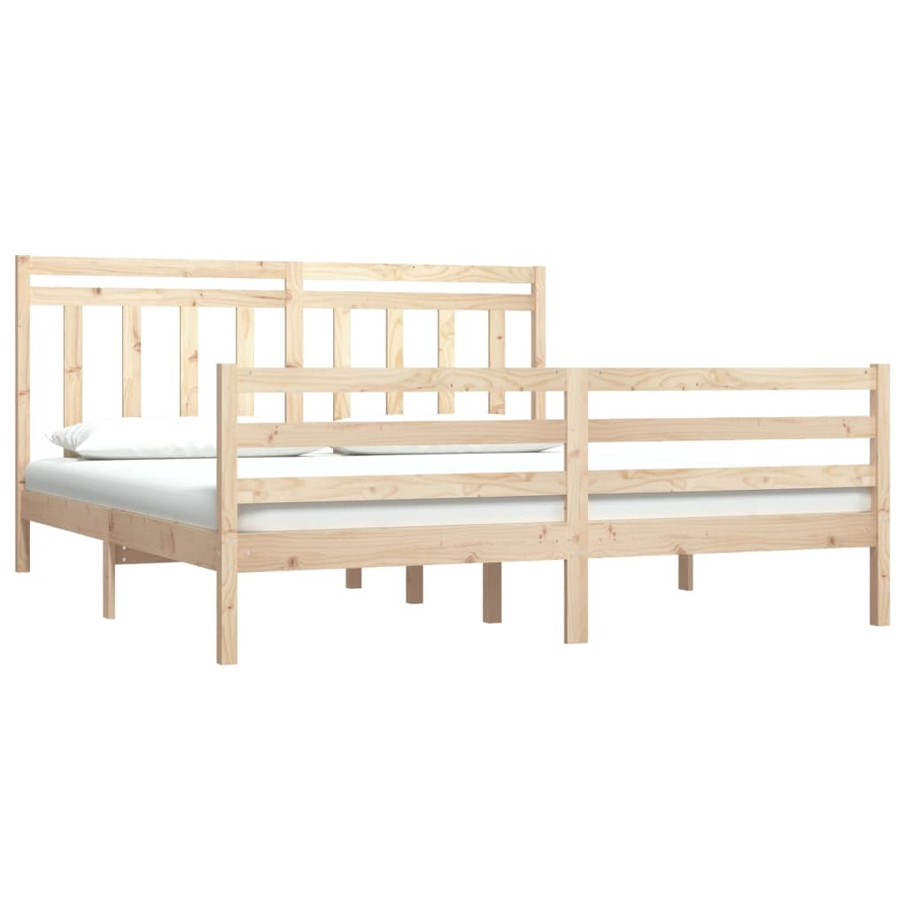 vidaXL Cadre de lit sans matelas 180x200 cm bois massif