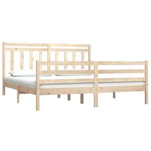 vidaXL Lovos rėmas, 180x200cm, medienos masyvas, itin didelis