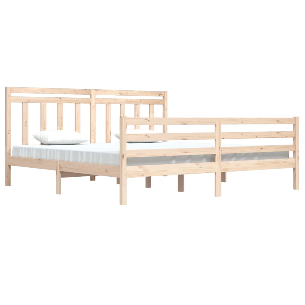 vidaXL Bedframe massief hout 200x200 cm afbeelding