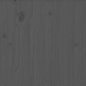 Rám postele šedý masivní dřevo 200 x 200 cm - obrázek 5