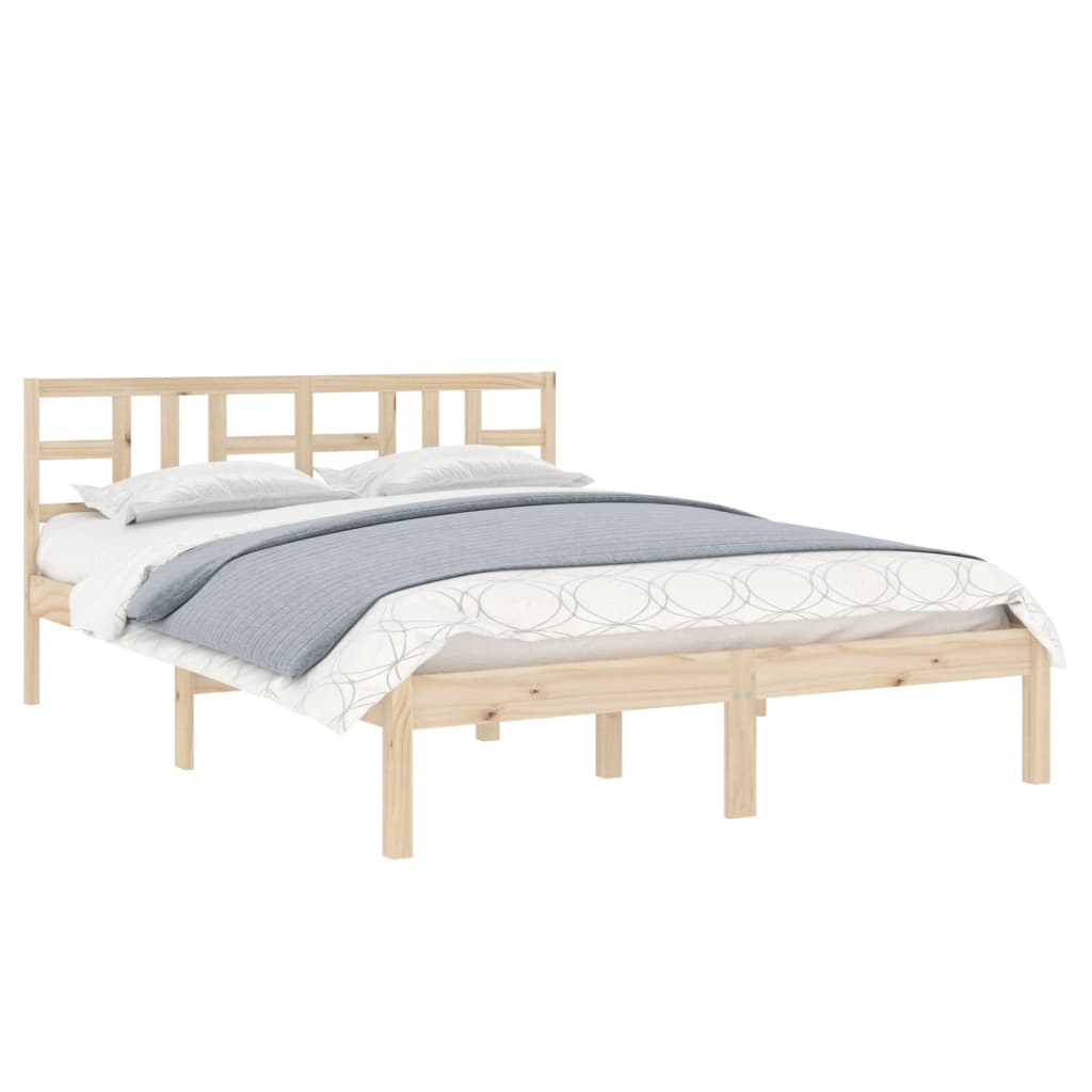 

vidaXL Bedframe massief hout 140x190 cm