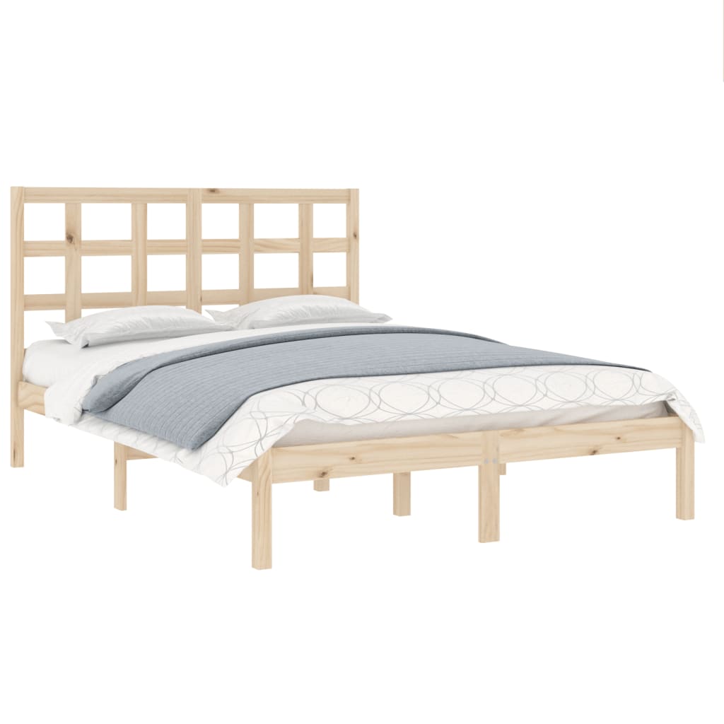 vidaXL Bedframe massief hout 120x190 cm 4FT Small Double