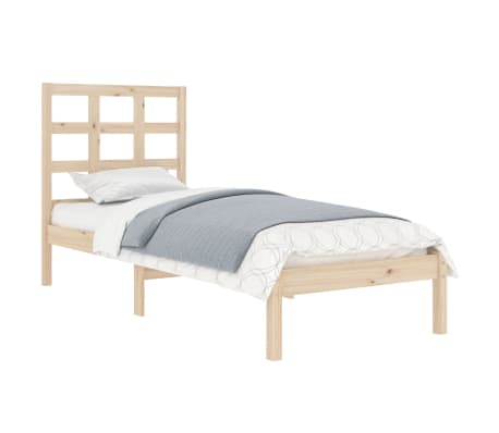 vidaXL Massivholzbett 100x200 cm