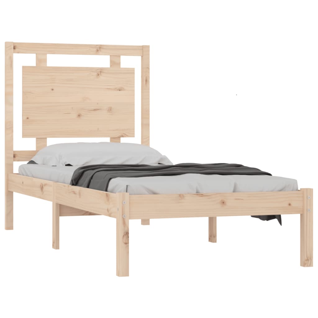 vidaXL Bedframe massief hout 90x190 cm 3FT Single