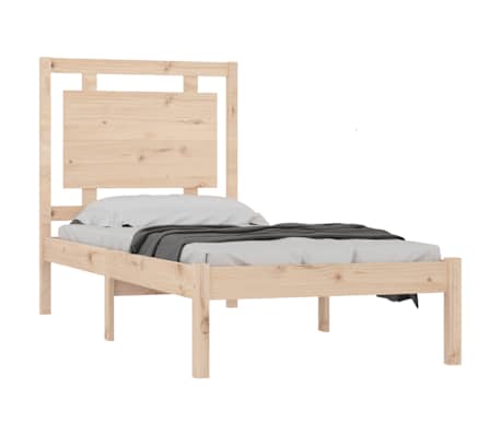 vidaXL Massivholzbett 100x200 cm