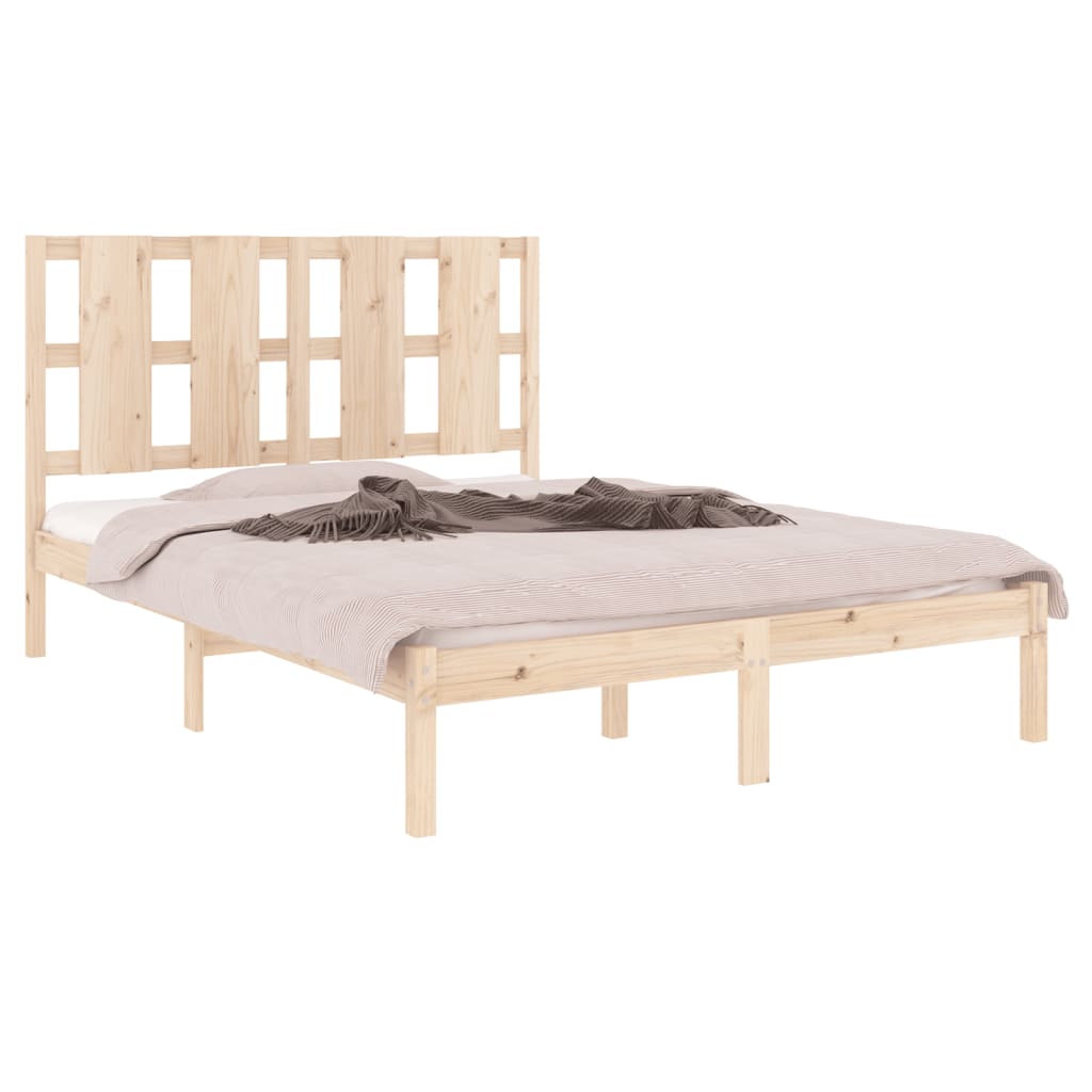 vidaXL Bedframe massief hout 120x190 cm 4FT Small Double