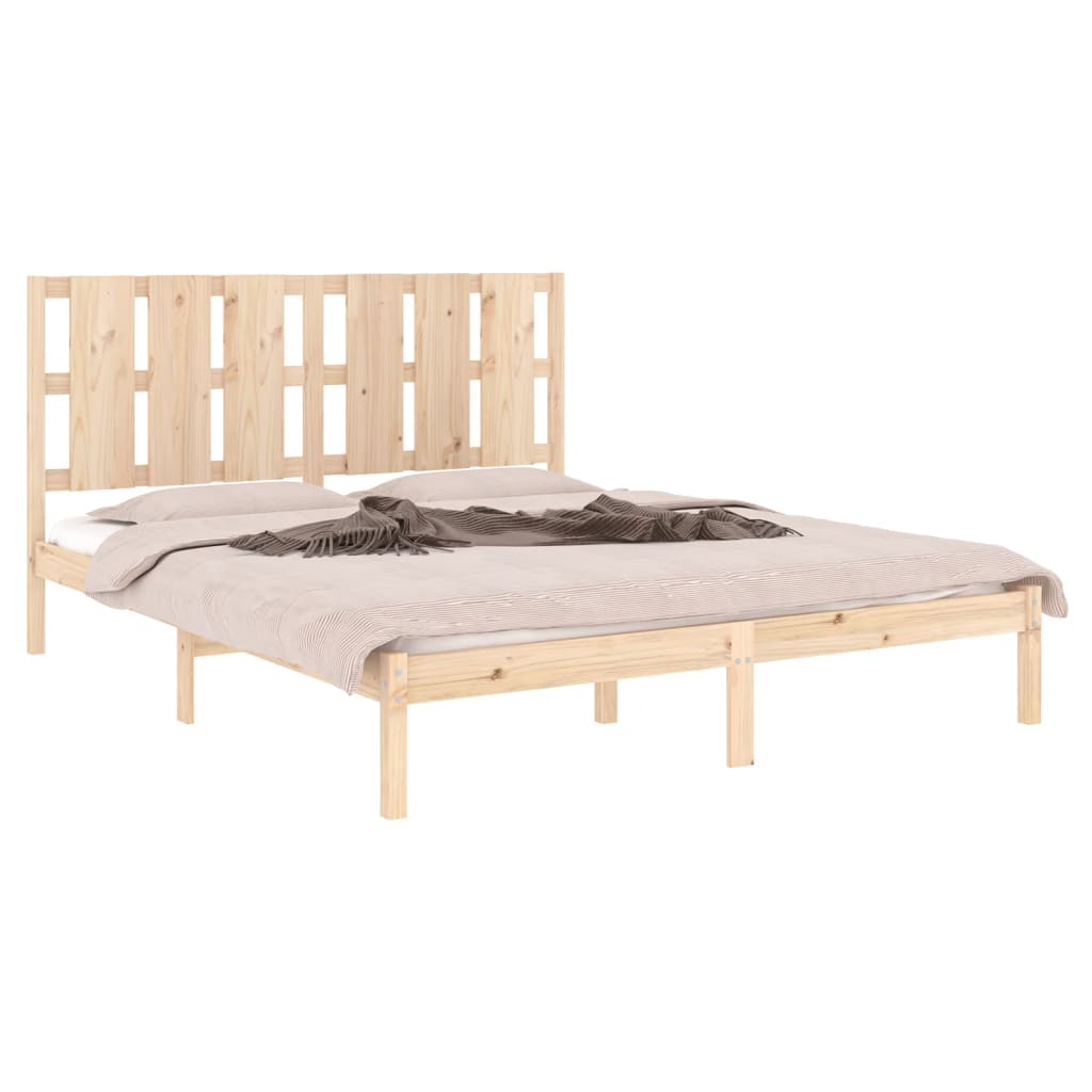 vidaXL Bedframe massief grenenhout 160x200 cm afbeelding