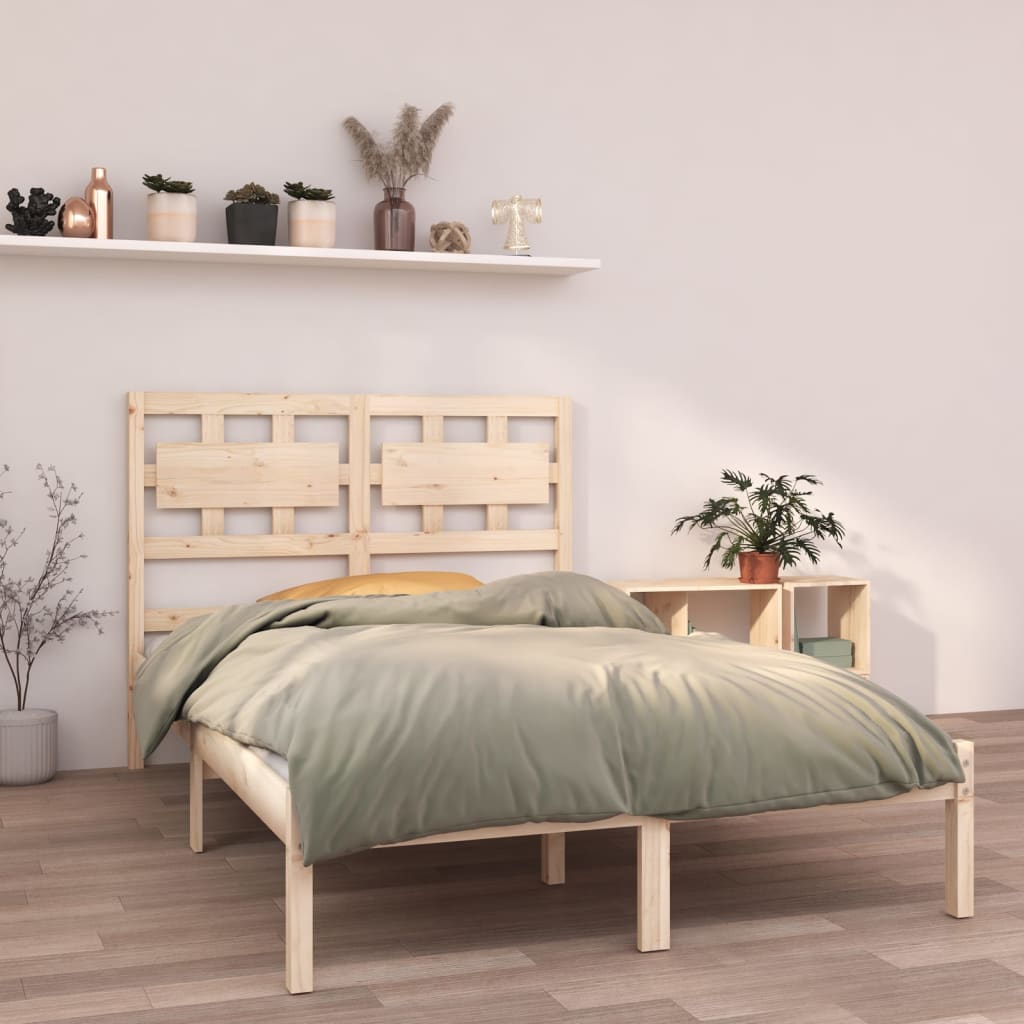 vidaXL Cadre de lit Bois massif 140x190 cm