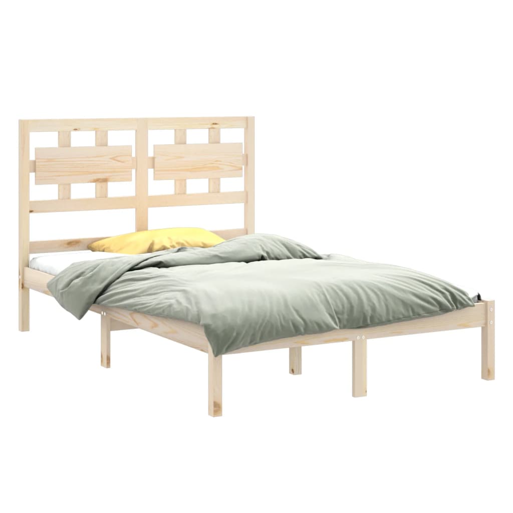 vidaXL Bedframe massief hout 120x200 cm afbeelding