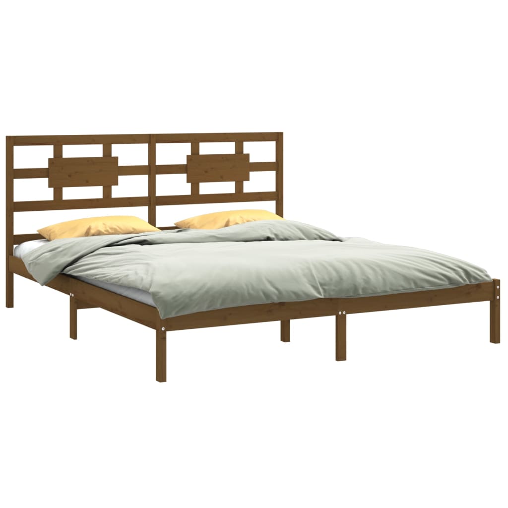 

vidaXL Bedframe massief hout honingbruin 160x200 cm