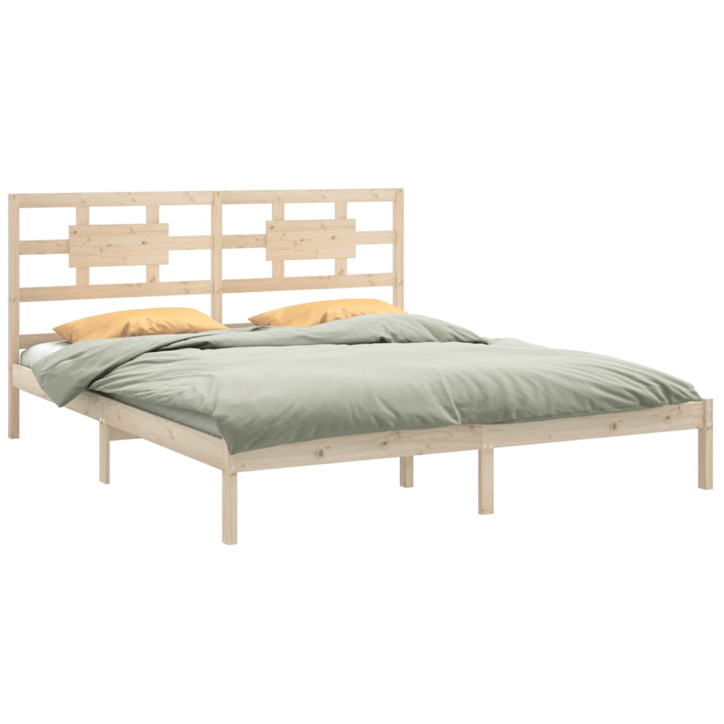 vidaXL Bedframe massief hout 200x200 cm afbeelding