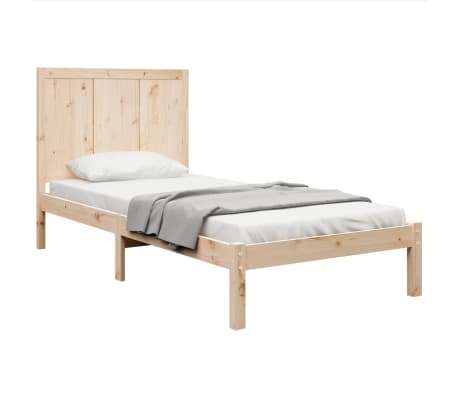 vidaXL Massivholzbett ohne Matratze 100x200 cm Kiefernholz