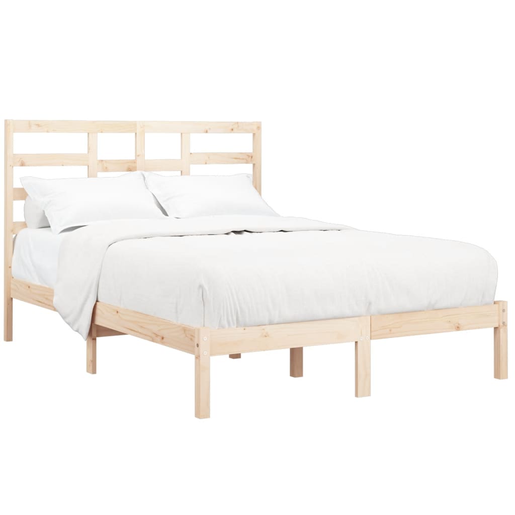 vidaXL Bedframe zonder matras massief hout 140x200 cm afbeelding