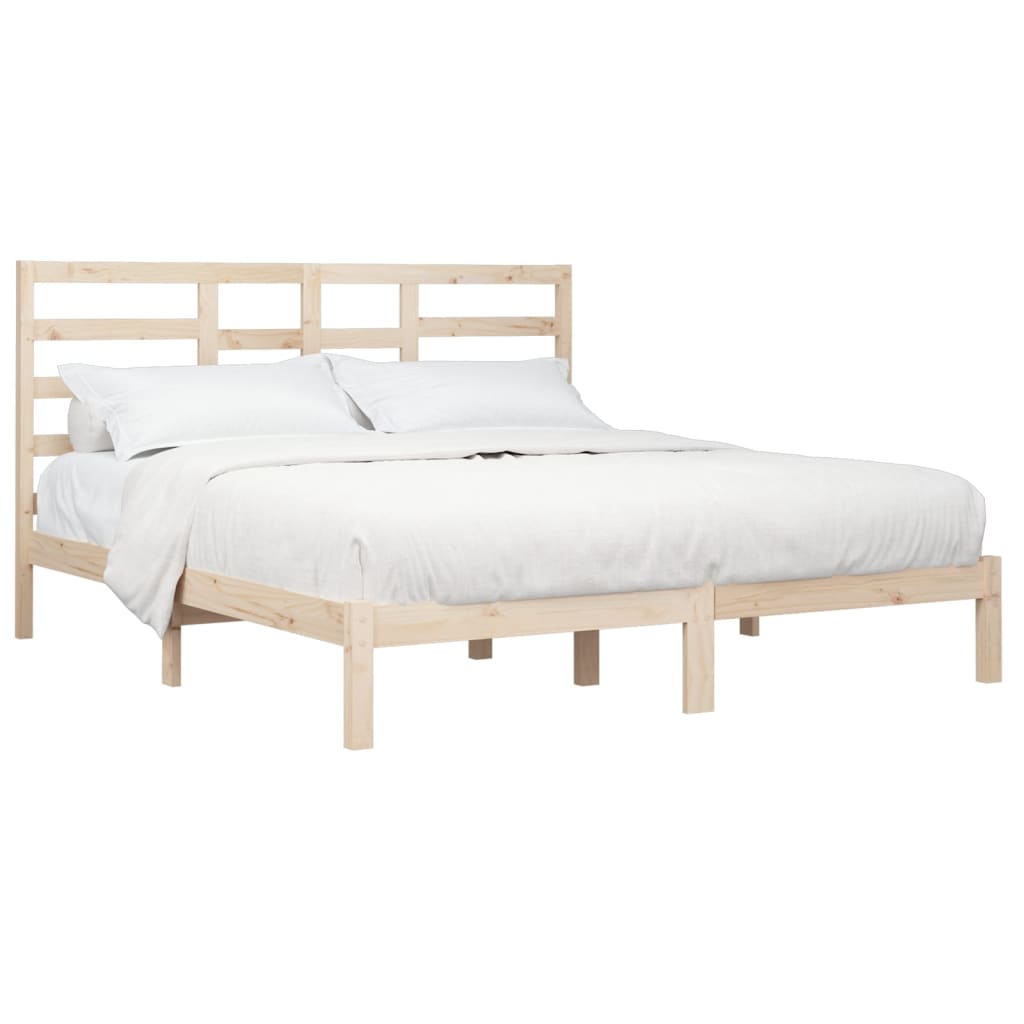 vidaXL Bedframe zonder matras massief hout 200x200 cm afbeelding