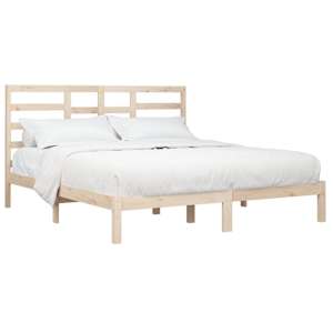 vidaXL Bedframe zonder matras massief hout 200x200 cm