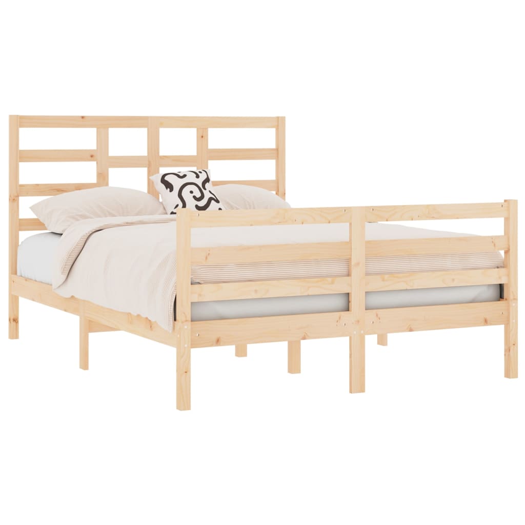 

vidaXL Bedframe massief hout 140x190 cm