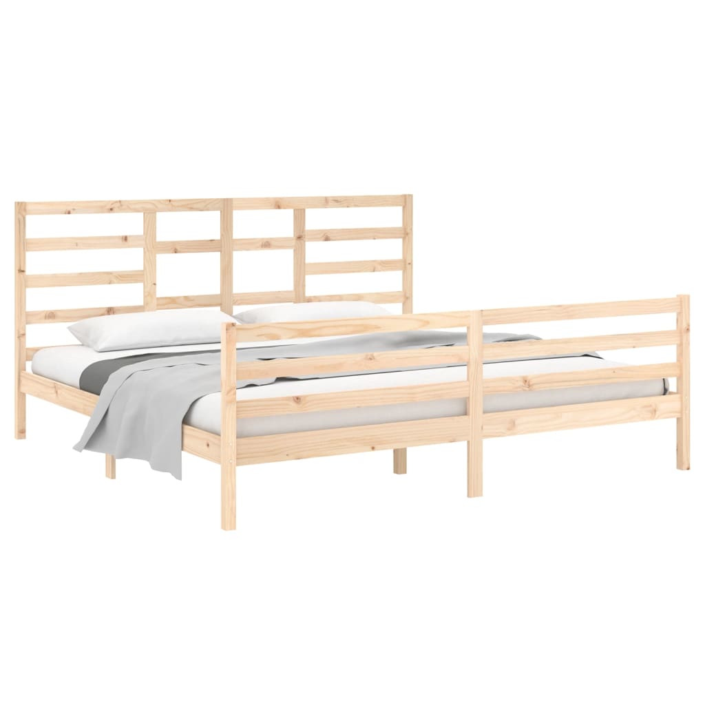 vidaXL Bedframe massief hout 200x200 cm