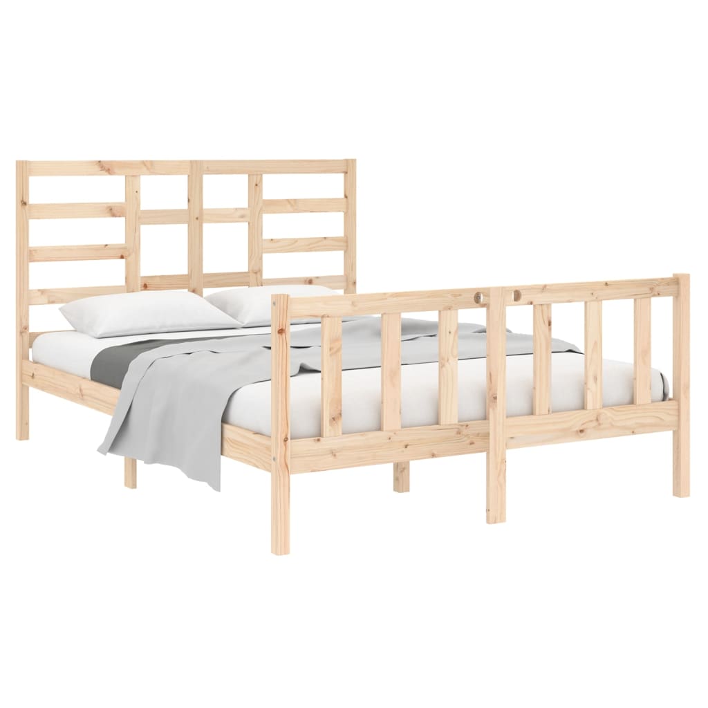 vidaXL Bedframe massief hout 120x190 cm 4FT Small Double