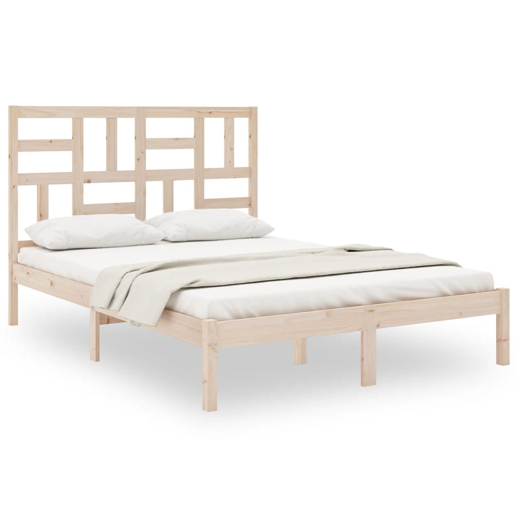 vidaXL Bedframe massief hout 120x190 cm Small Double