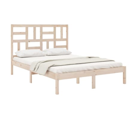 vidaXL Sengeramme heltre 135x190 cm Double