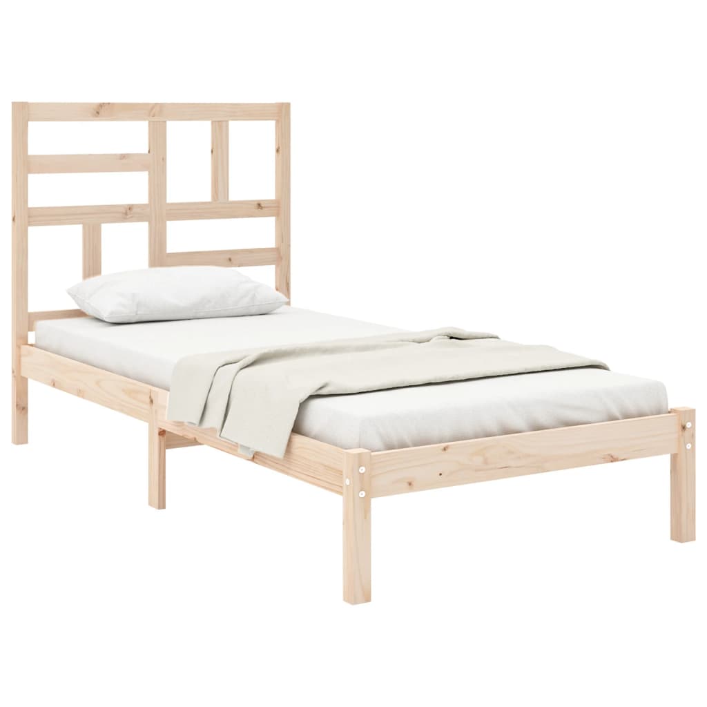 vidaXL Bedframe massief hout 100x200 cm