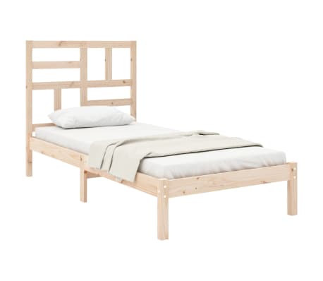 vidaXL Massivholzbett 100x200 cm
