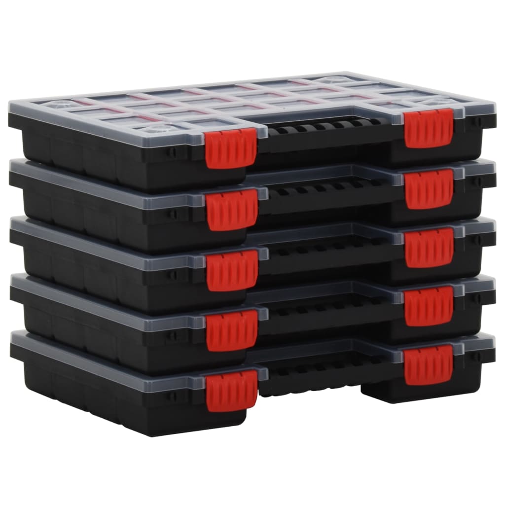 vidaXL Assortimentsdozen 10 st 34,5x25x5 cm polypropeen afbeelding