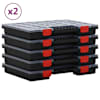 vidaXL sorteerimiskastid 10 tk, 40 x 30 x 5 cm, pol&uuml;prop&uuml;leen