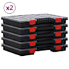 vidaXL sorteerimiskastid 10 tk, 40 x 30 x 5 cm, pol&uuml;prop&uuml;leen
