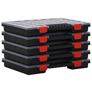 Organizéry na součástky 10 ks 40 x 30 x 5 cm polypropylen - obrázek 2