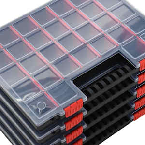 Organizéry na součástky 10 ks 40 x 30 x 5 cm polypropylen - obrázek 6