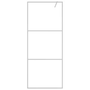 Sprchová zástěna walk-in stříbrná 80 x 195 cm čiré ESG sklo - obrázek 3