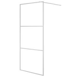 Sprchová zástěna walk-in stříbrná 90 x 195 cm čiré ESG sklo - obrázek 2