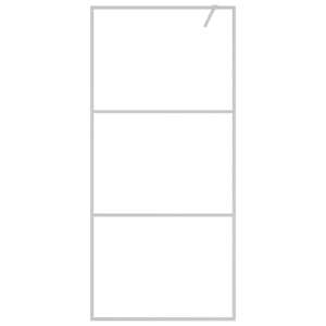 Sprchová zástěna walk-in stříbrná 90 x 195 cm čiré ESG sklo - obrázek 3