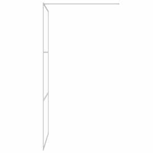 Sprchová zástěna walk-in stříbrná 90 x 195 cm čiré ESG sklo - obrázek 4