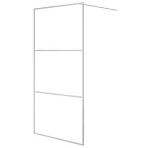 Sprchová zástěna walk-in stříbrná 100 x 195 cm čiré ESG sklo - obrázek 2