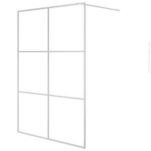Sprchová zástěna walk-in stříbrná 140 x 195 cm čiré ESG sklo - obrázek 2