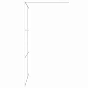 Sprchová zástěna walk-in stříbrná 140 x 195 cm čiré ESG sklo - obrázek 4