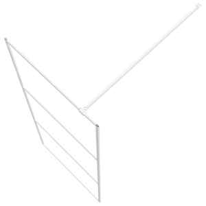 Sprchová zástěna walk-in bílá 80 x 195 cm čiré ESG sklo - obrázek 5