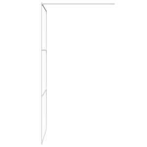 Sprchová zástěna walk-in bílá 90 x 195 cm čiré ESG sklo - obrázek 4