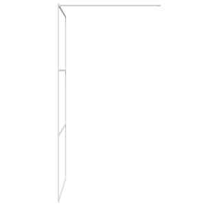 Sprchová zástěna walk-in bílá 100 x 195 cm čiré ESG sklo - obrázek 4