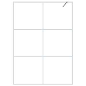 Sprchová zástěna walk-in bílá 140 x 195 cm čiré ESG sklo - obrázek 3