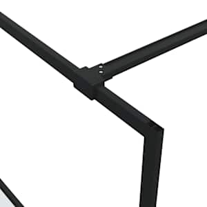 Sprchová zástěna walk-in černá 90x195 cm napůl mléčné ESG sklo - obrázek 6